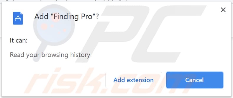 finding pro browser hijacker notification