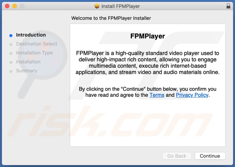 Delusive installer used to promote FPMPlayer adware