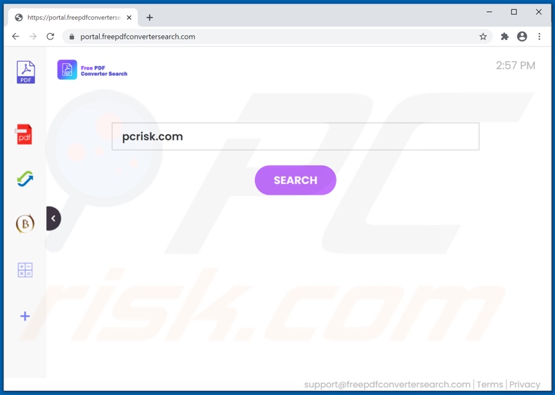 freepdfconvertersearch.com browser hijacker