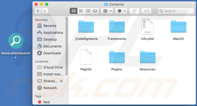 generationupdater adware contents folder