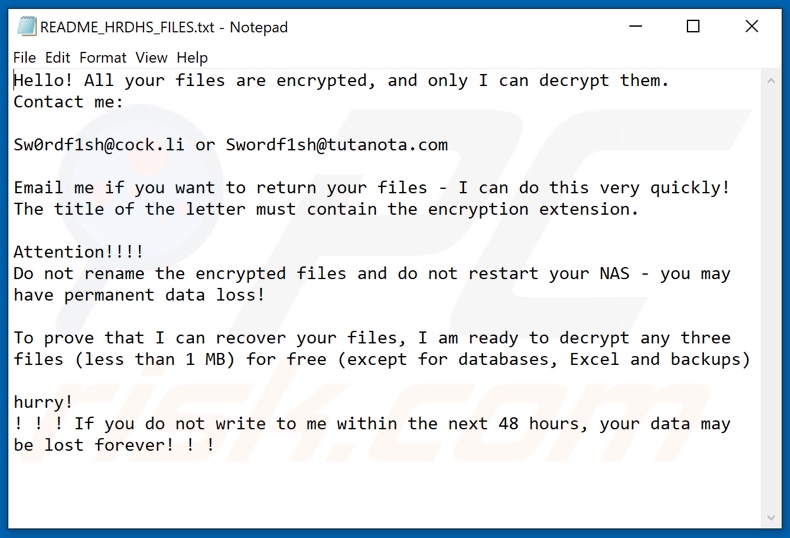 Hrdhs decrypt instructions (README_HRDHS_FILES.txt)