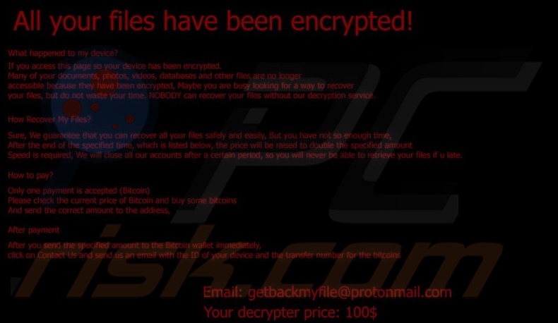 Judge ransomware wallpaper