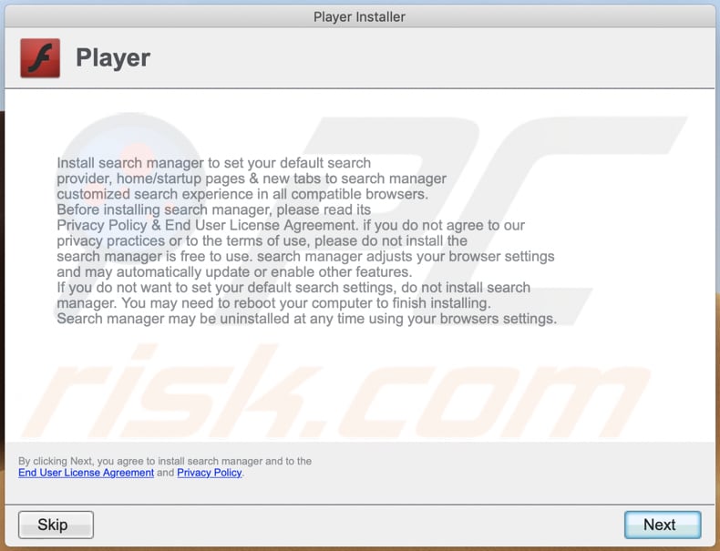 manageranalog adware installer step 2