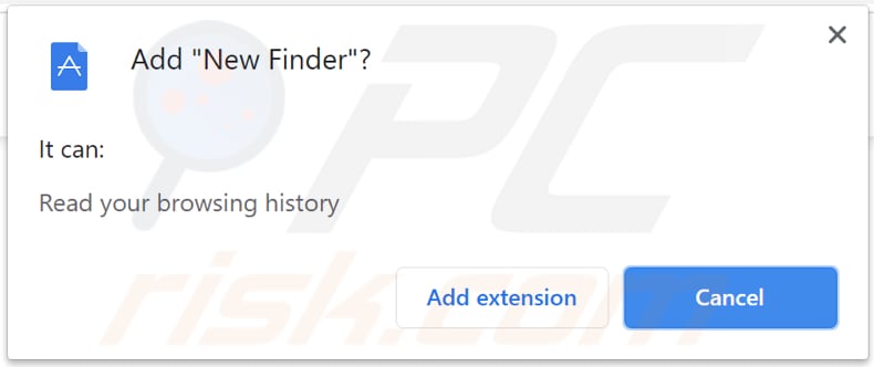 new finder browser hijacker notification
