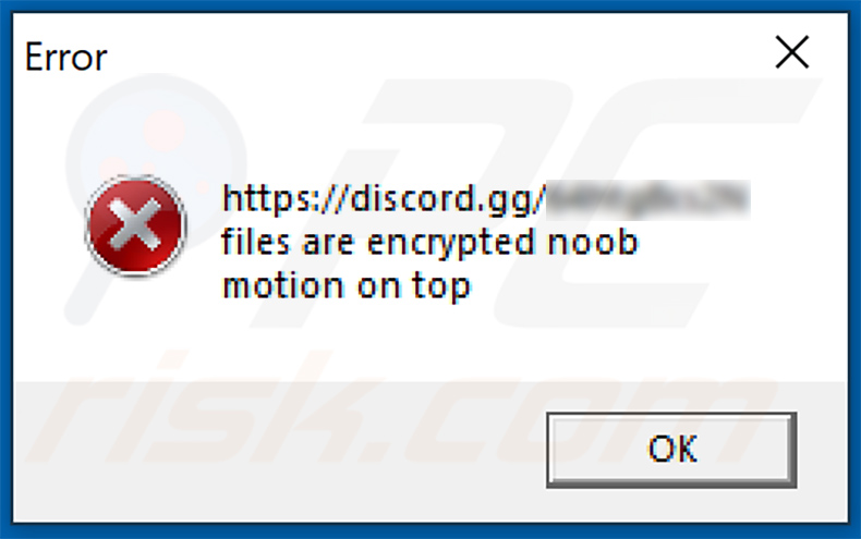 Nigger ransomware updated pop-up window