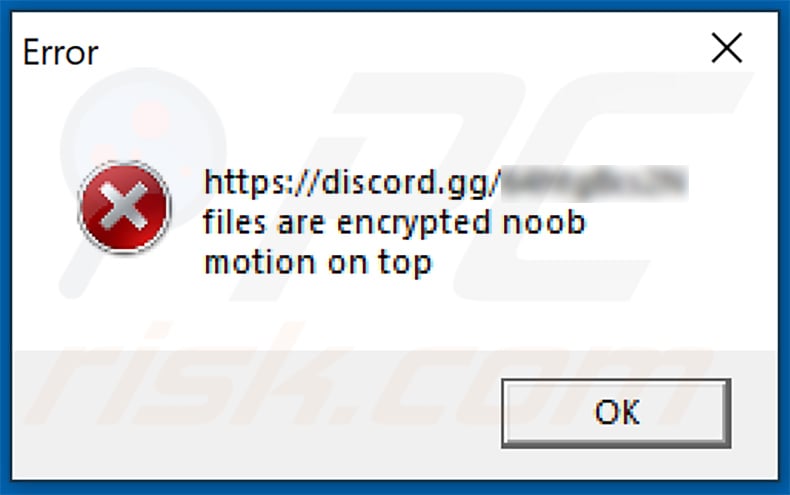 Ni**er ransomware updated pop-up window