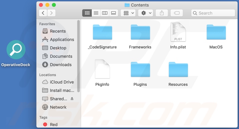 OperativeDock adware install folder