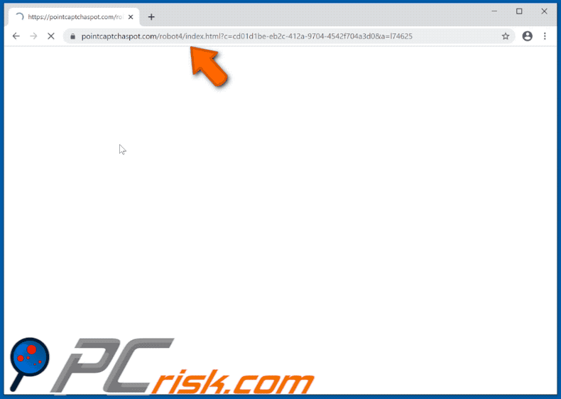 pointcaptchaspot[.]com website appearance (GIF)