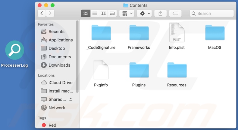 ProcesserLog adware install folder