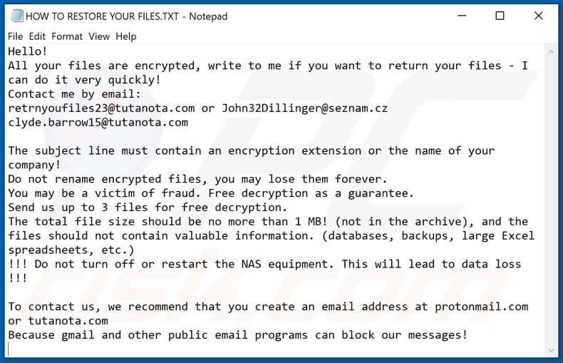 Qsayebk decrypt instructions (HOW TO RESTORE YOUR FILES.TXT)