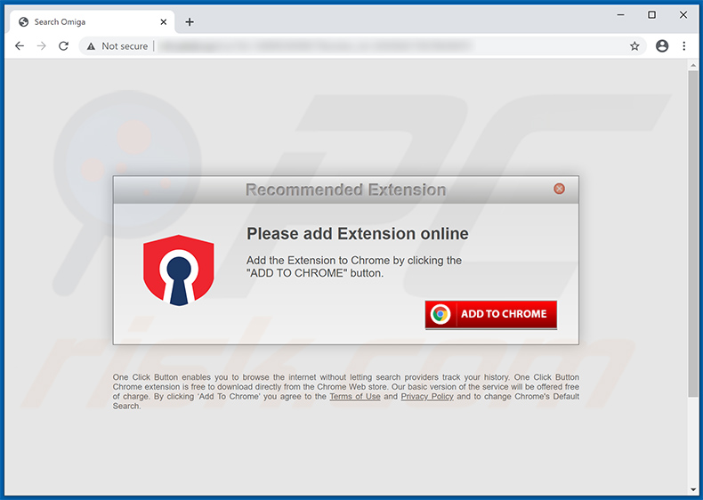 Website used to promote Search Omiga browser hijacker