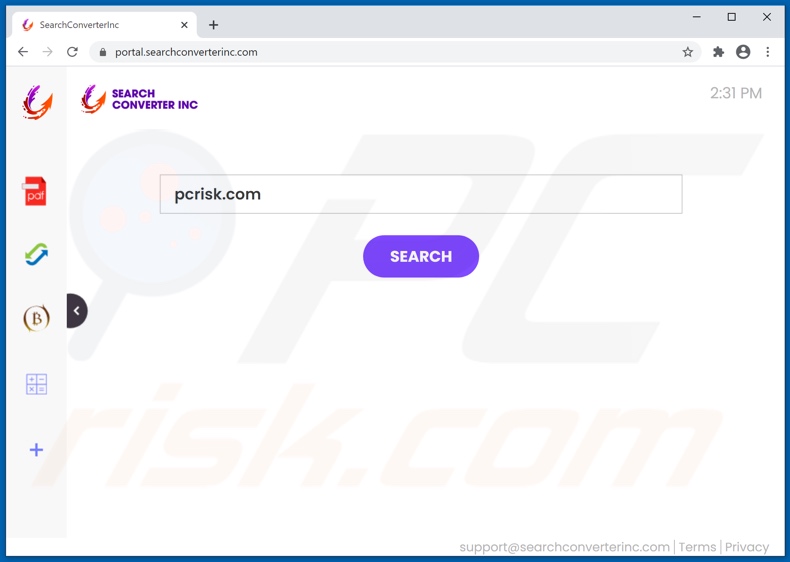 searchconverterinc.com browser hijacker