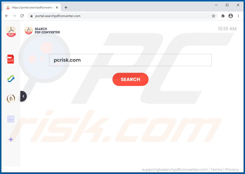 searchpdfconverter.com browser hijacker