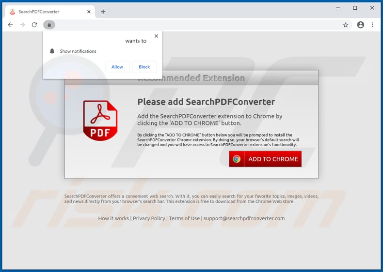 searchpdfconverter browser hijacker promoter 2
