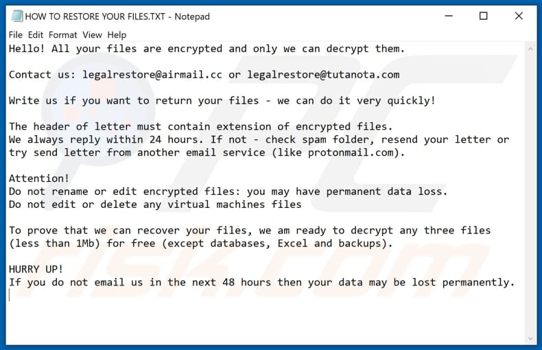 Wskvke decrypt instructions (HOW TO RESTORE YOUR FILES.TXT)
