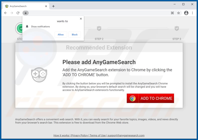 anygamesearch browser hijacker promoter 2