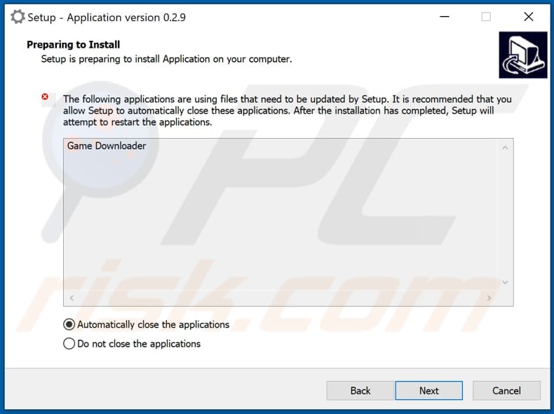 application adware installer step 2