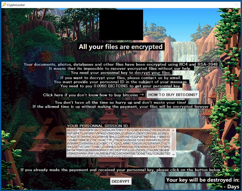 Betarasite decrypt instructions (pop-up window)