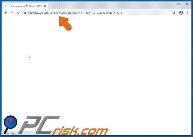 captcha2020[.]com website appearance (GIF)