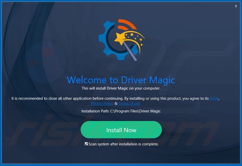 Driver Magic PUA installation setup