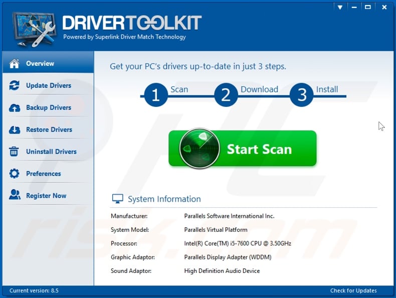 DriverScape unwanted application