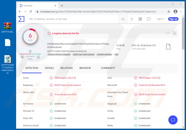 energias de portugal edp email virus virustotal detections list