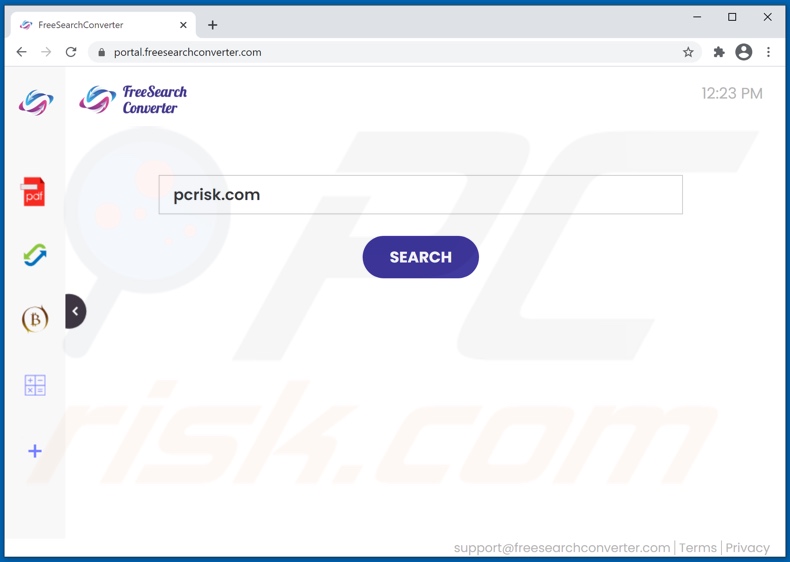 freesearchconverter.com browser hijacker