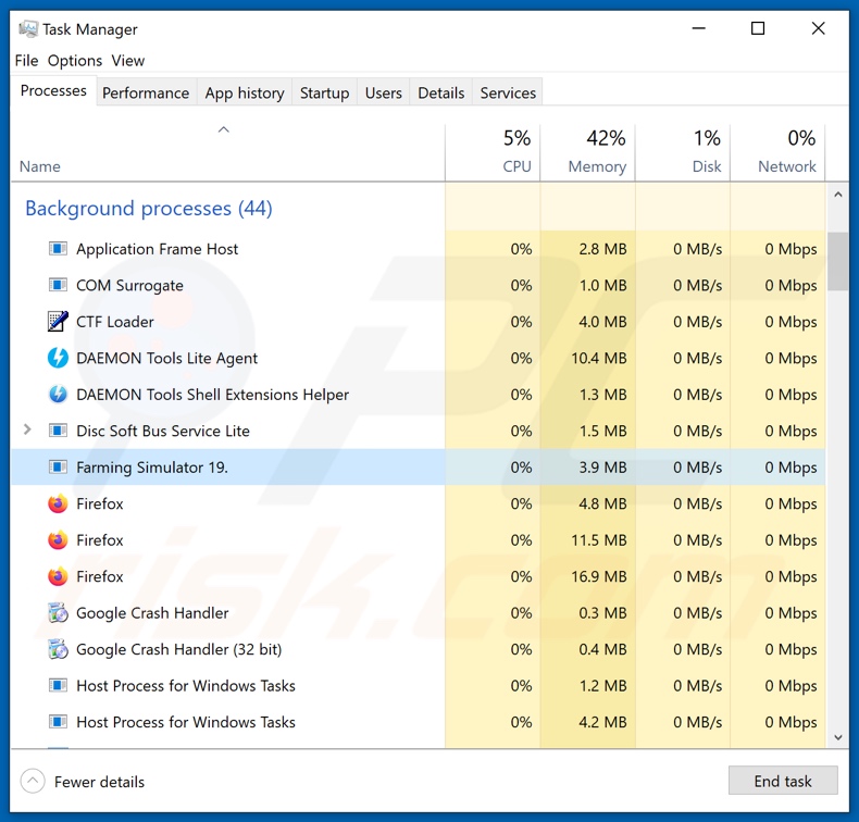 KROHNE email virus malicious process (Farming Simulator 19. - process name)