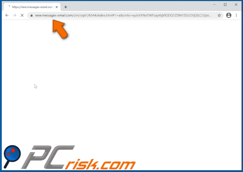 messages-email[.]com website appearance (GIF)