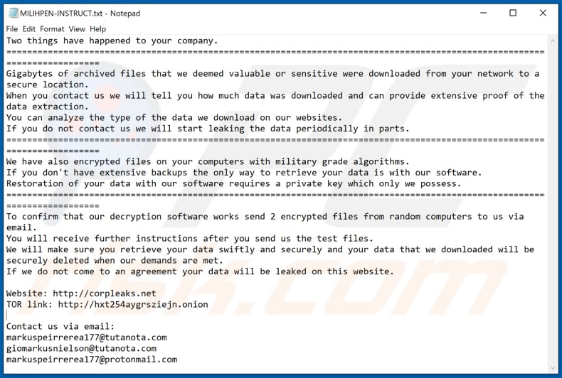 MILIHPEN decrypt instructions (MILIHPEN-INSTRUCT.txt)