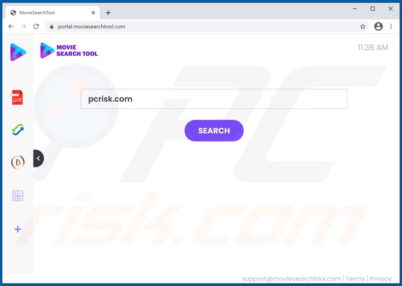 moviesearchtool.com browser hijacker