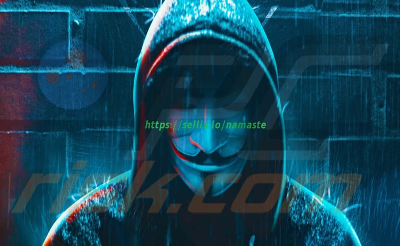 Namaste ransomware wallpaper