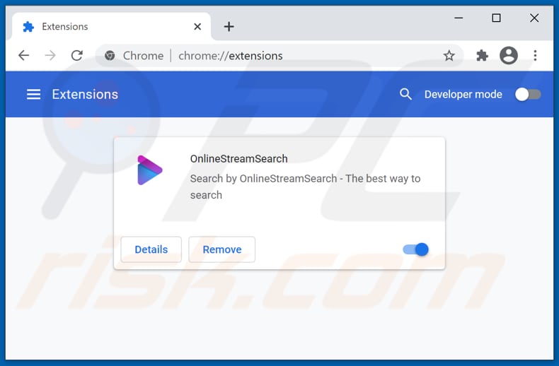 Removing onlinestreamsearch.com related Google Chrome extensions