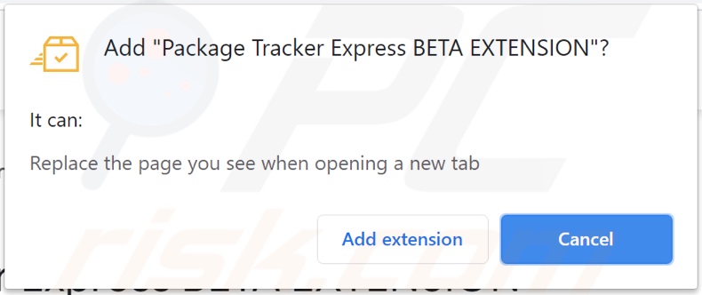 Package Tracker Express asking for permissions