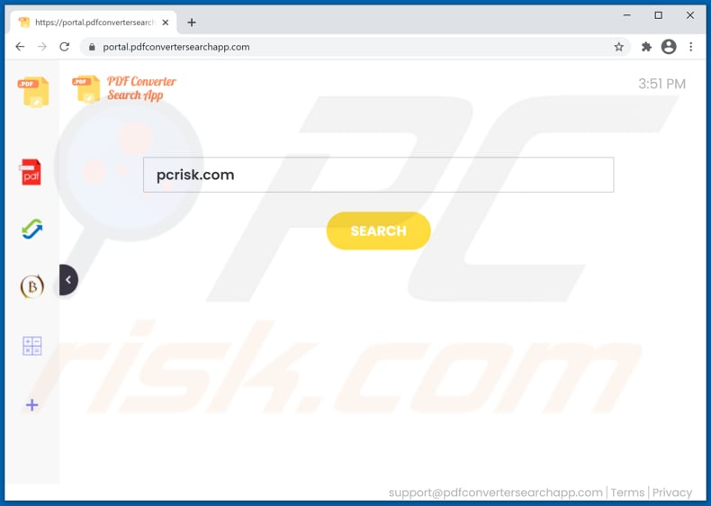 pdfconvertersearchapp.com browser hijacker