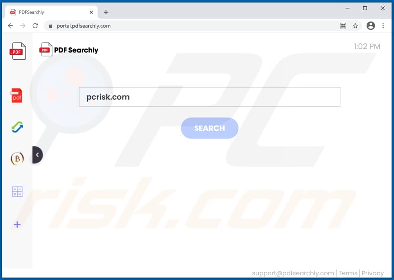 pdfsearchly.com browser hijacker