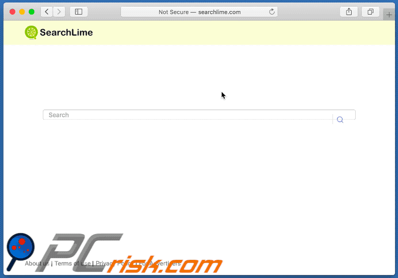 search lime browser hijacker searchlime.com shows fake search results