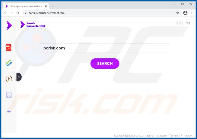 searchconverternet.com browser hijacker