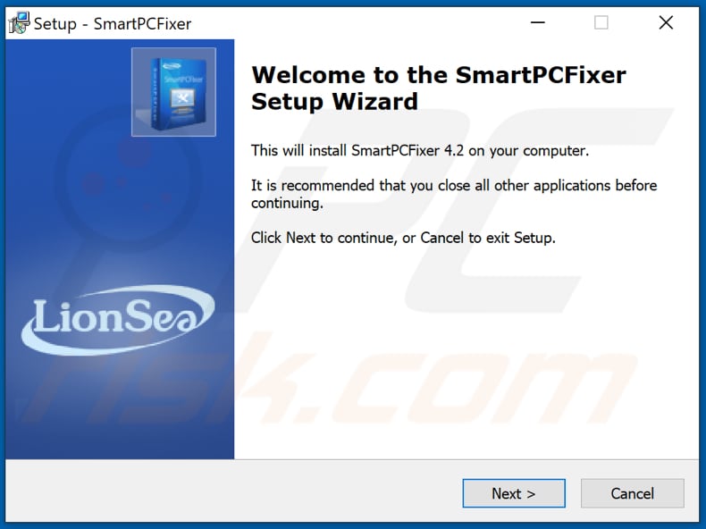 SmartPCFixer PUA installation setup