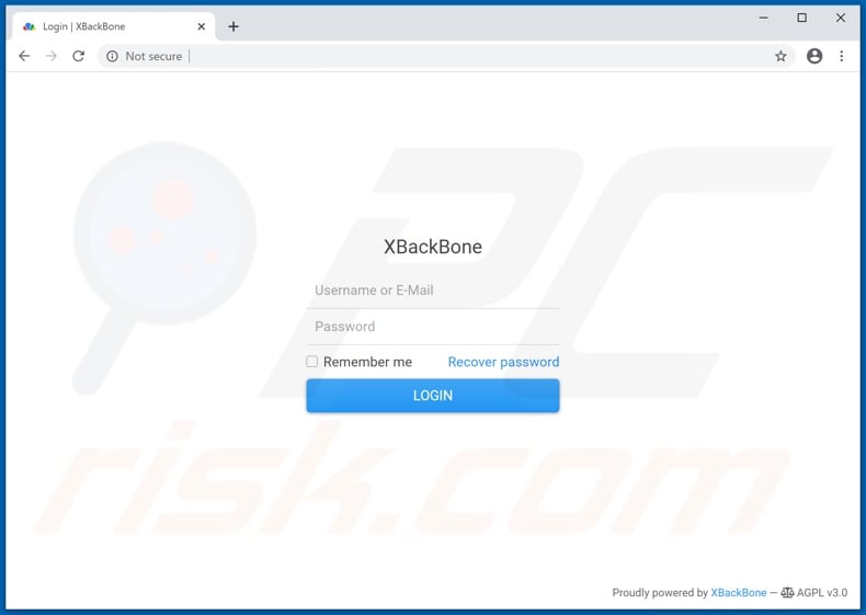 Sn0wsLogger malware admin panel log-in page