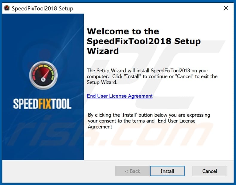 SpeedFixTool PUA installation setup