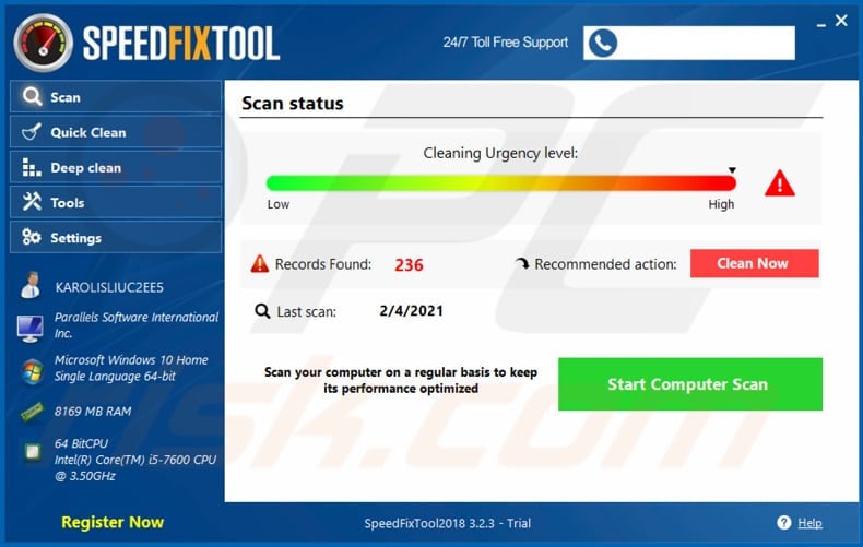 SpeedFixTool unwanted application