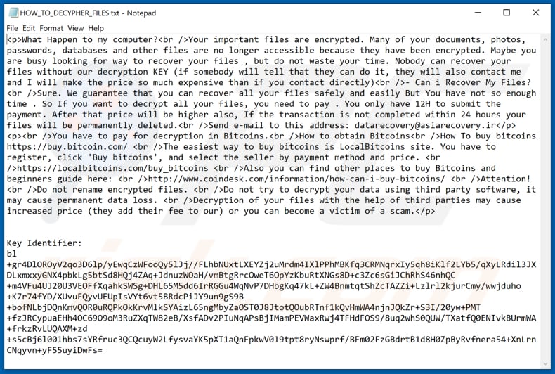 tangeng ransomware ransom note (HOW_TO_DECYPHER_FILES.txt)