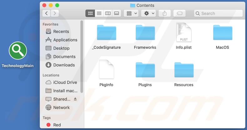 technologymain adware contents folder