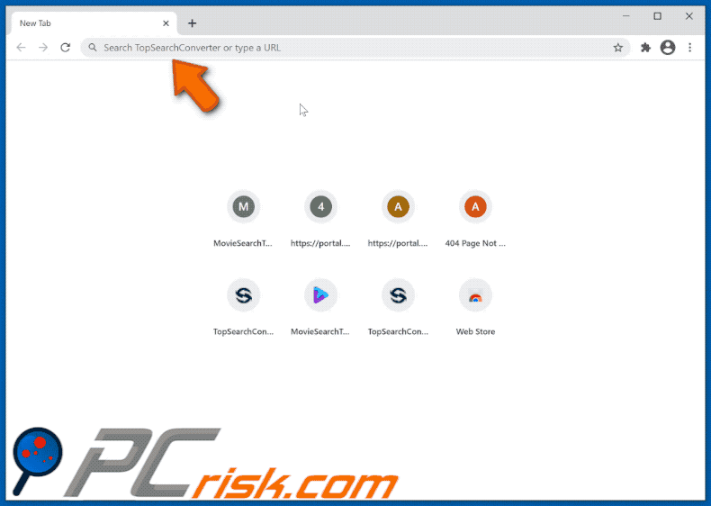 topsearchconverter browser hijacker topsearchconverter.com redirects to search.yahoo.com