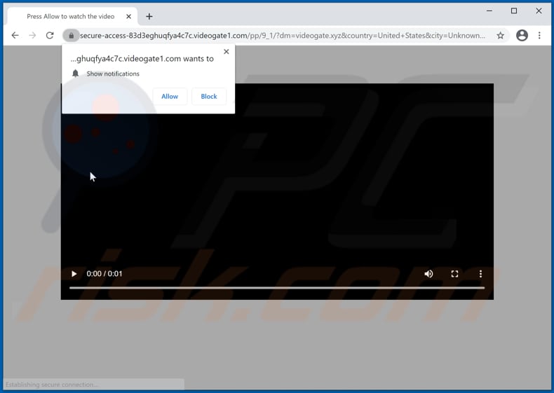videogate1[.]com pop-up redirects