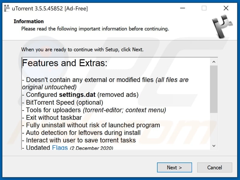 vovalex ransomware fake utorrent installer used to distribute vovalex