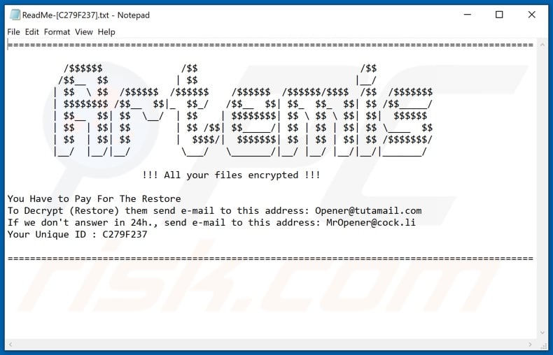 Artemis (Optimus) decrypt instructions (ReadMe-[victim's_ID].txt)