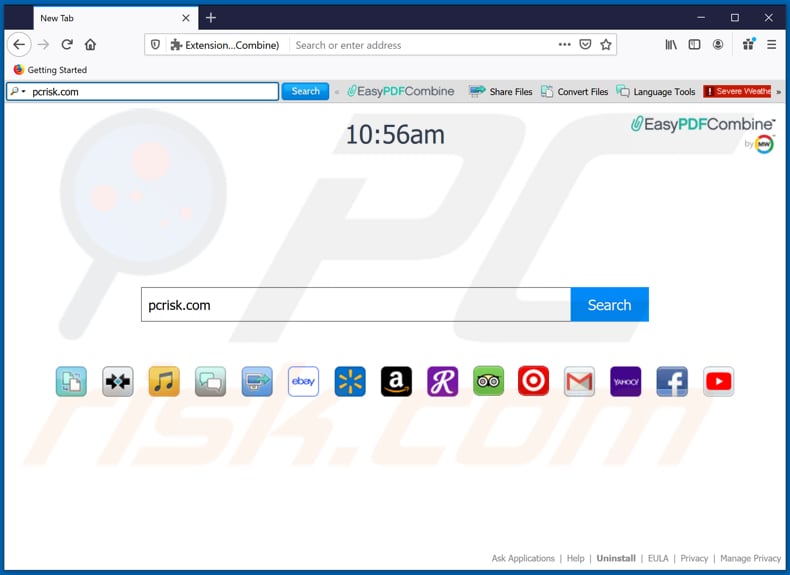 EasyPDFCombine browser hijacker