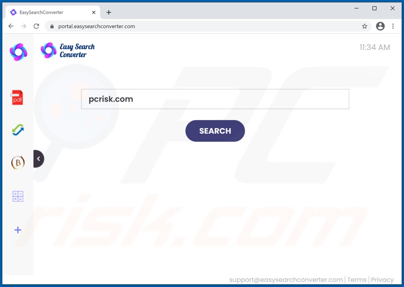 easysearchconverter.com browser hijacker